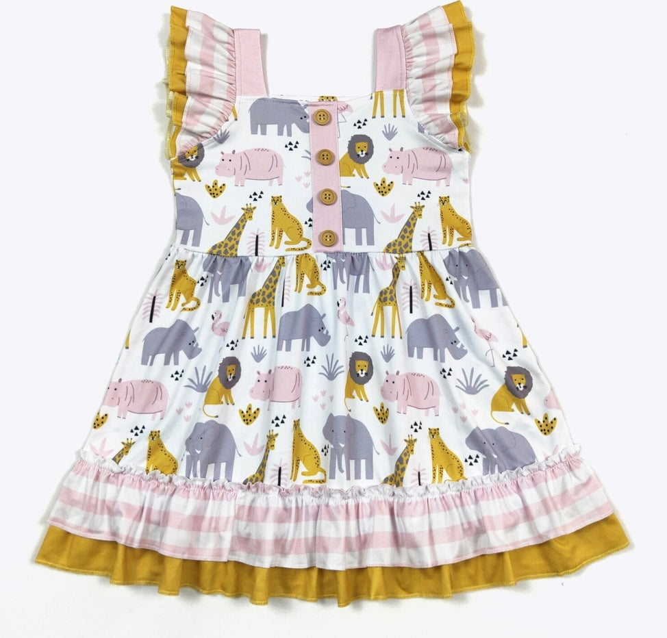 Zoo Days Dress by Clover Cottage