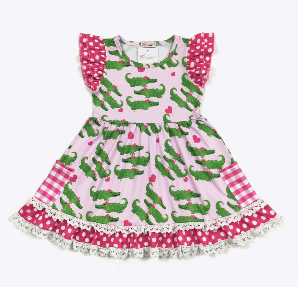 Gator Dress by Clover Cottage