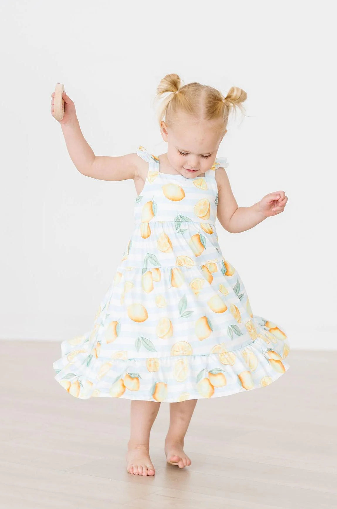 Lovely Lemons Ruffle Maxi Dress by Mila & Rose