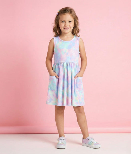 (Preorder) Cotton Candy Swirl Dress by Pete + Lucy