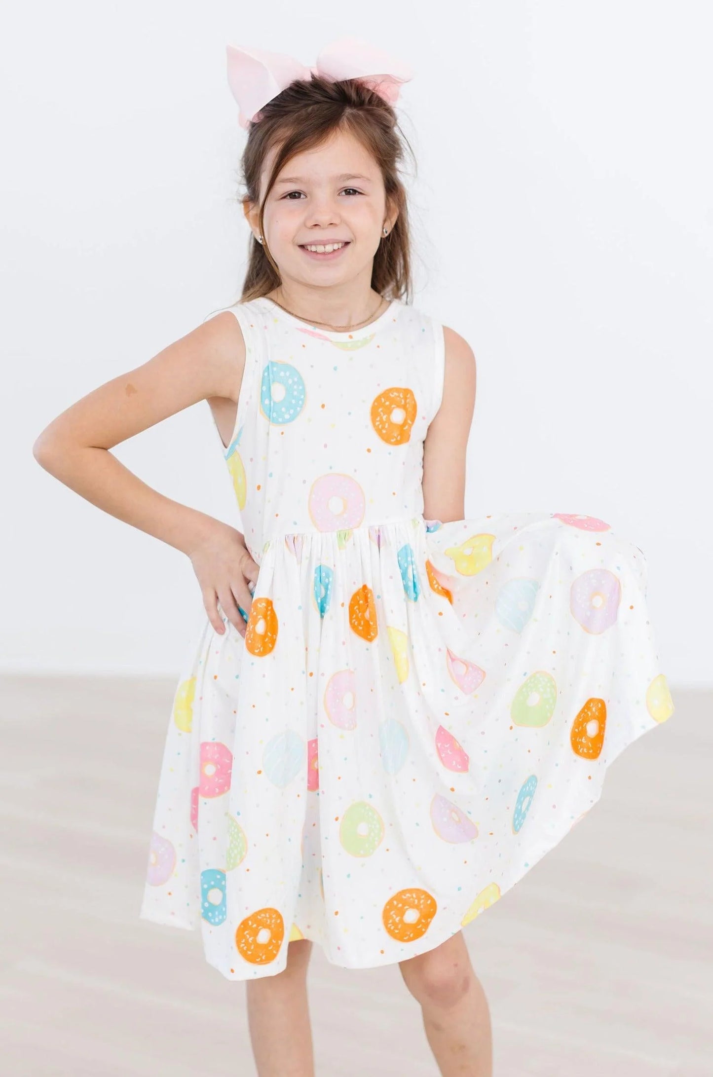 Sprinkle Donut Tank Twirl Dress by Mila & Rose