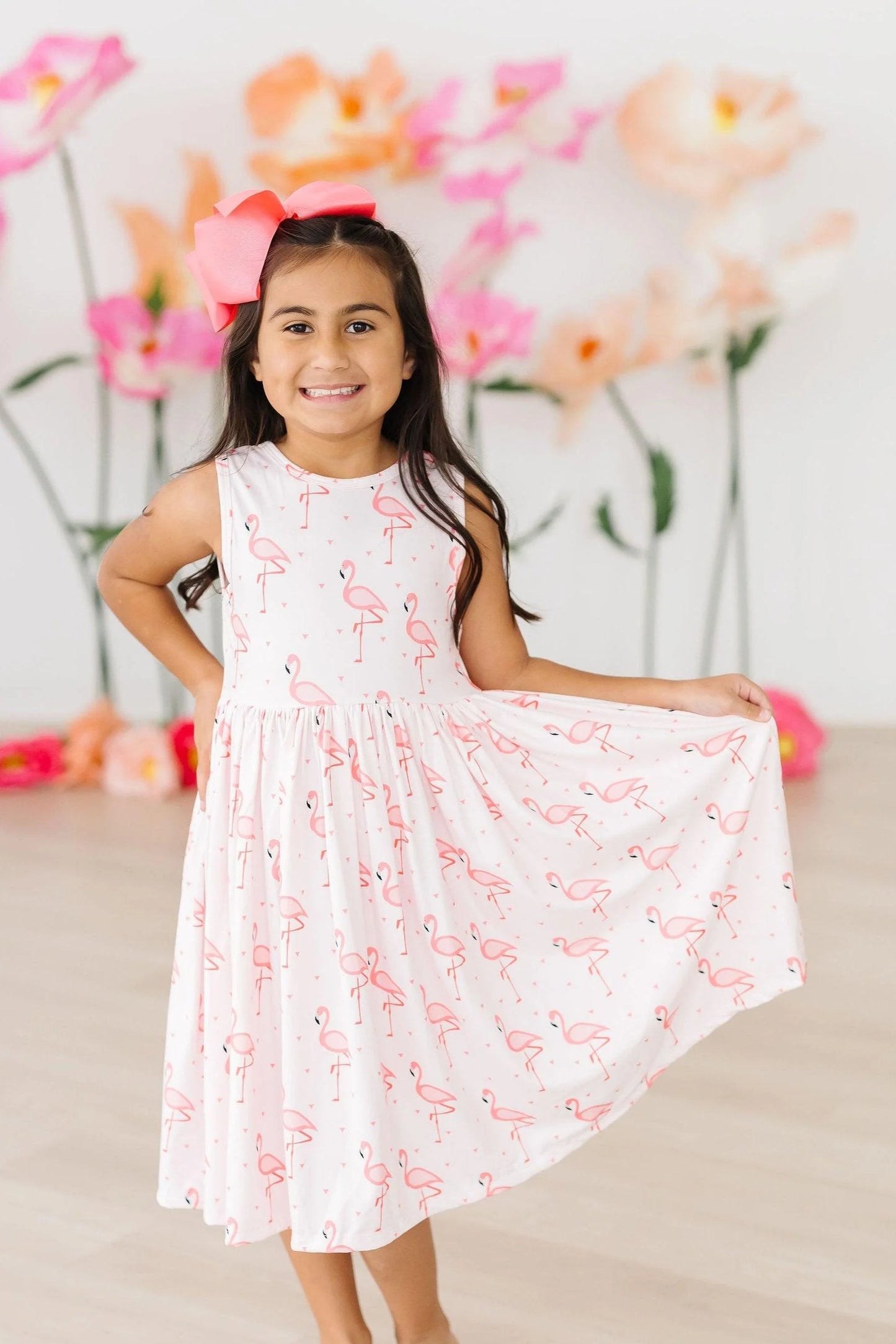 Pink Paradise Tank Twirl Dress by Mila & Rose