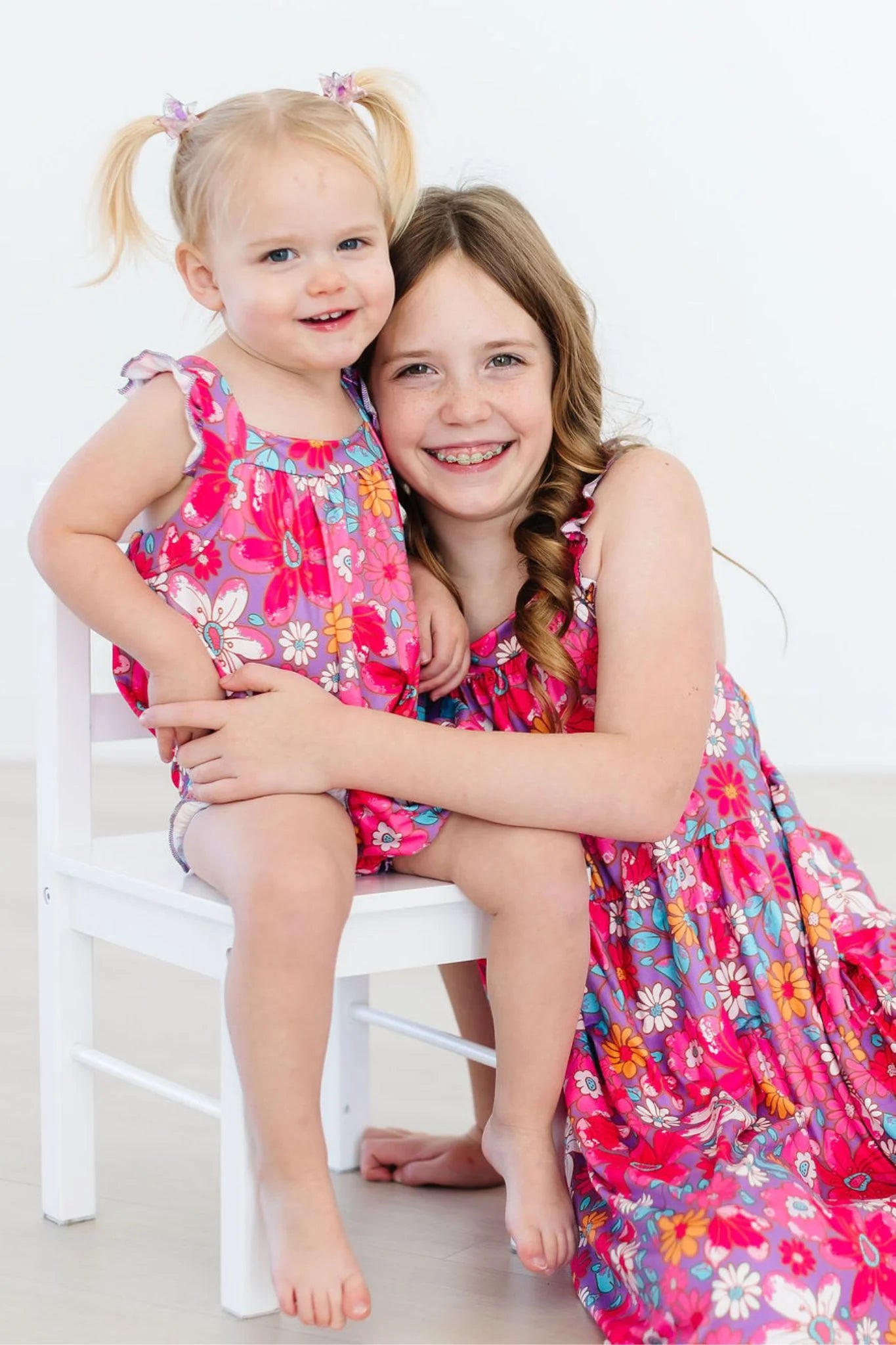 Hawaiian Ruffle Cross Back Dress by Mila & Rose