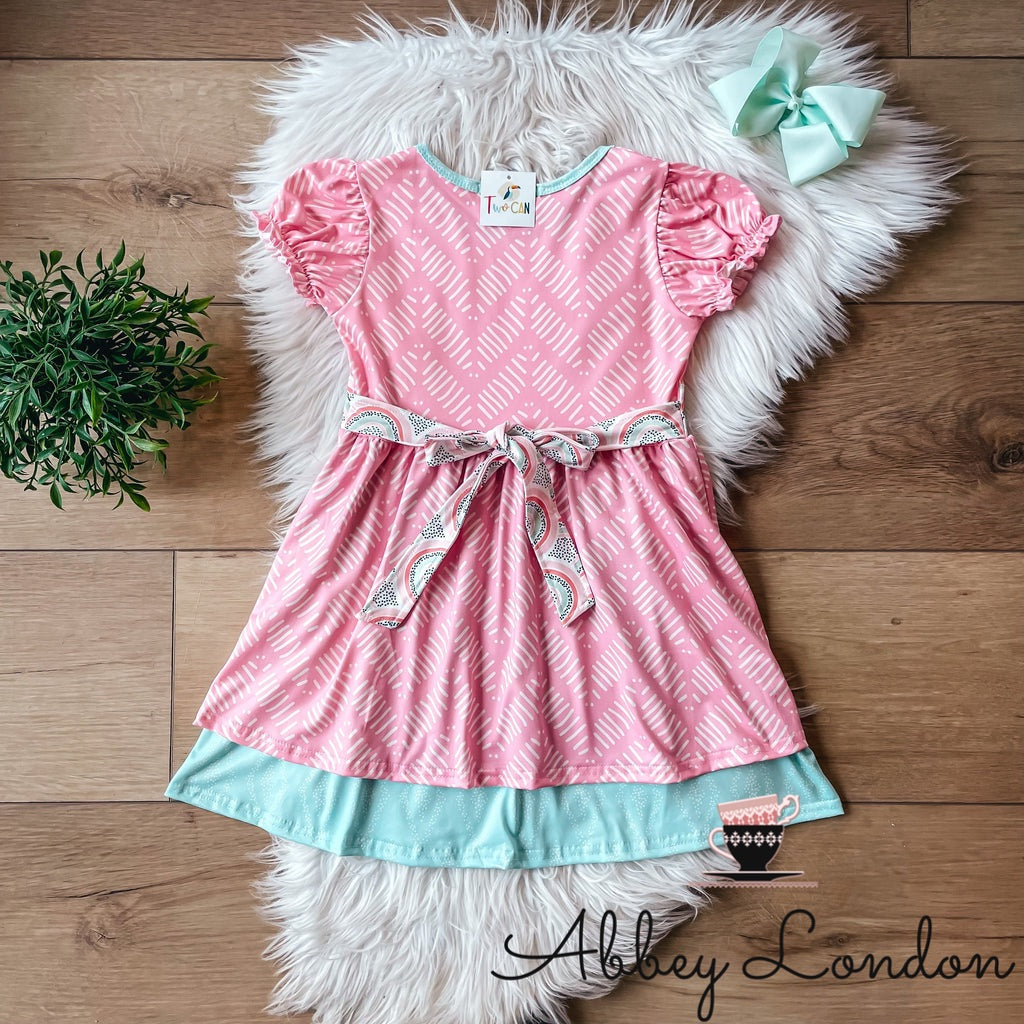 Pink Boho Dress by TwoCan