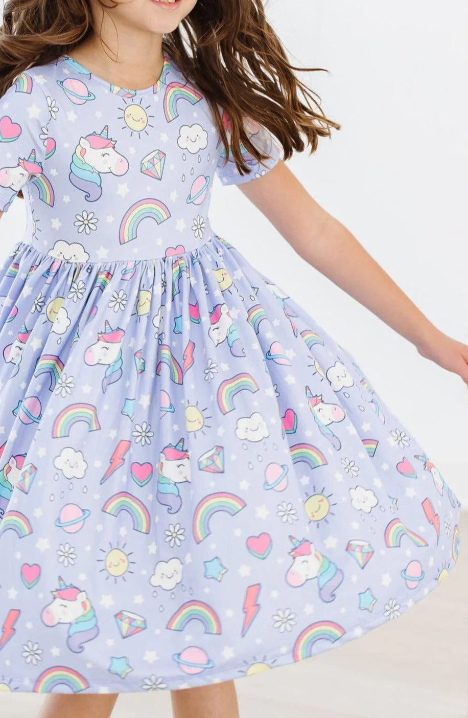 Galactic Unicorns Twirl Dress by Mila & Rose