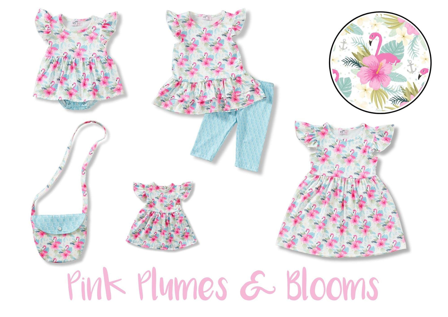 Pink Plumes & Blooms Dress by Pete + Lucy
