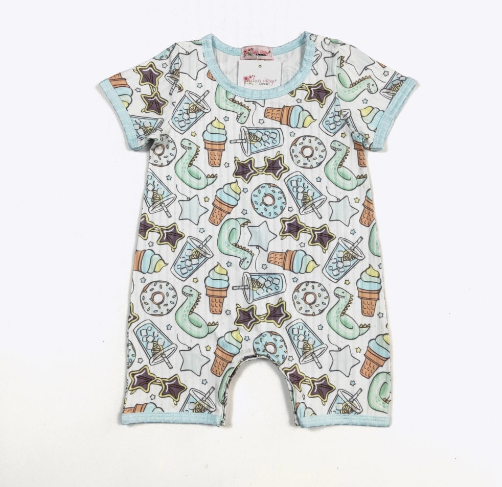 Summer Star Infant Romper by Clover Cottage