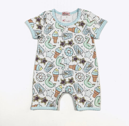 Summer Star Infant Romper by Clover Cottage