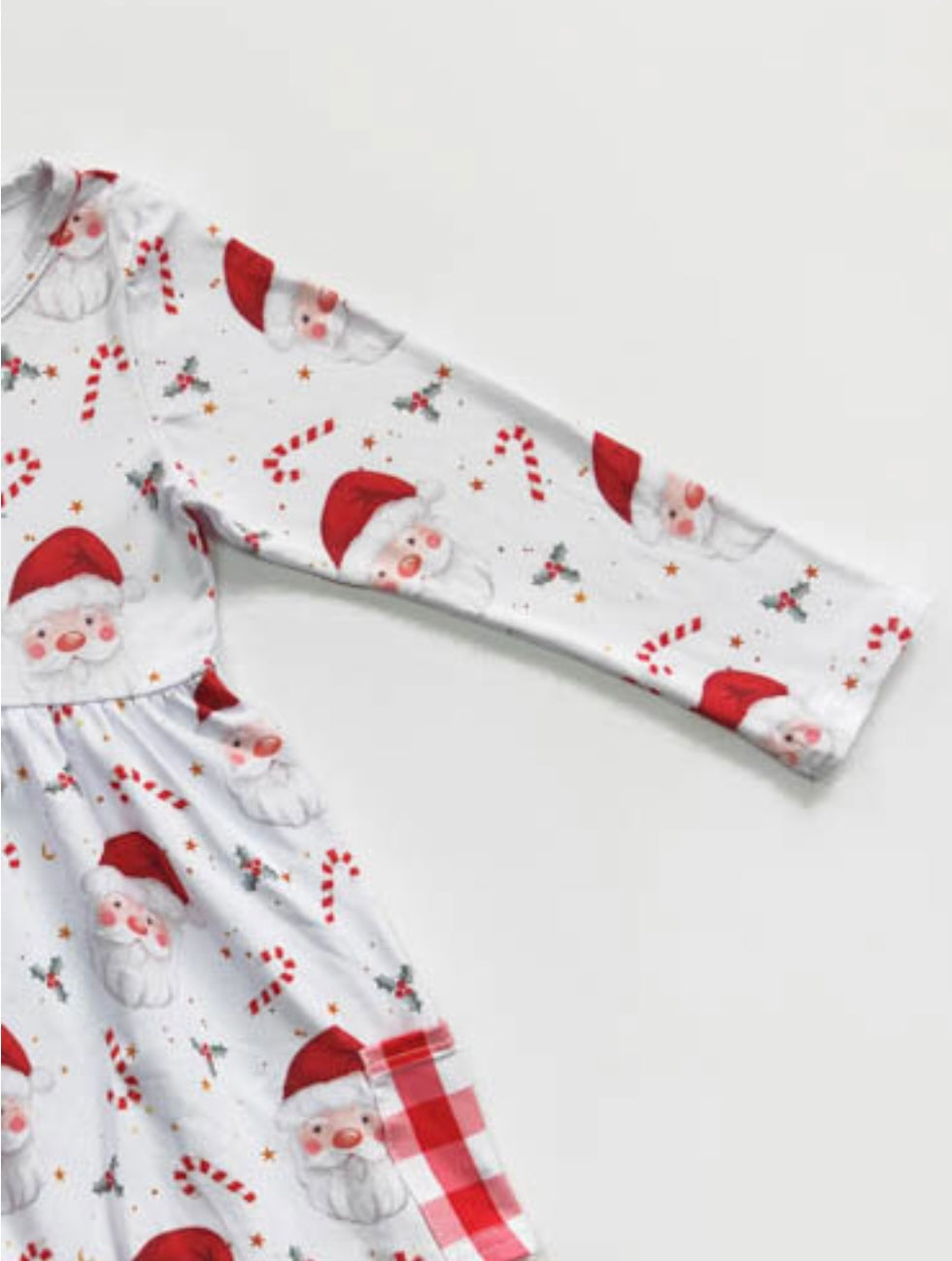 Santa Peppermint Dress by Clover Cottage