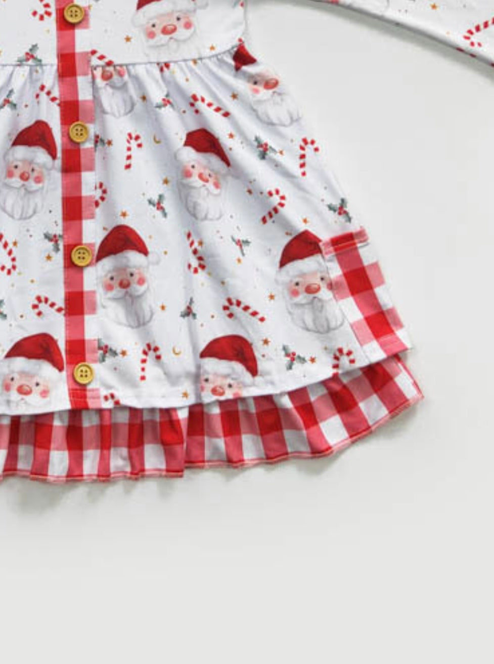 Santa Peppermint Dress by Clover Cottage