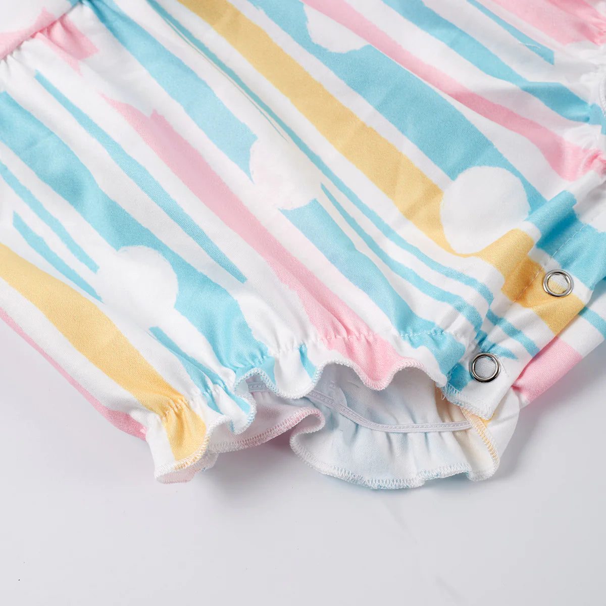 Sorbet Stripes Infant Romper by Okie & Lou
