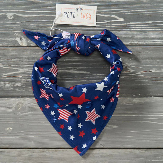 (Preorder) Star Spangled Doggy Bandanna by Pete + Lucy