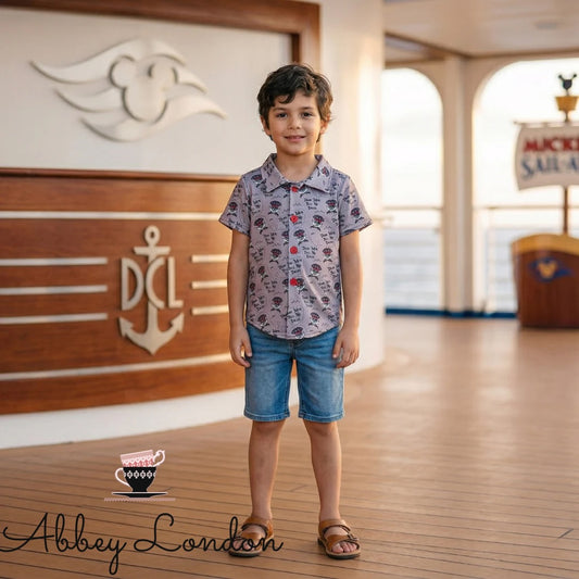 Pirate Night Button Up Shirt by TwoCan