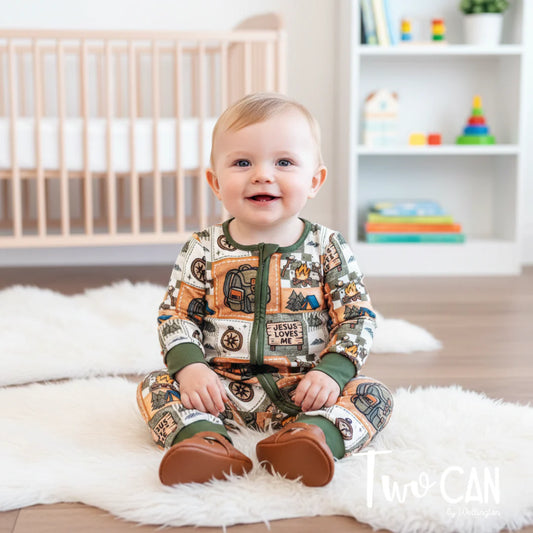 Camping Infant Romper by TwoCan