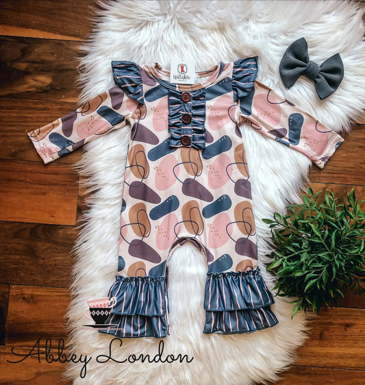 Mod Abstract Infant Romper by Wellie Kate