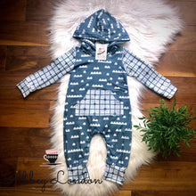Load image into Gallery viewer, Grey Clouds Infant Romper by TwoCan
