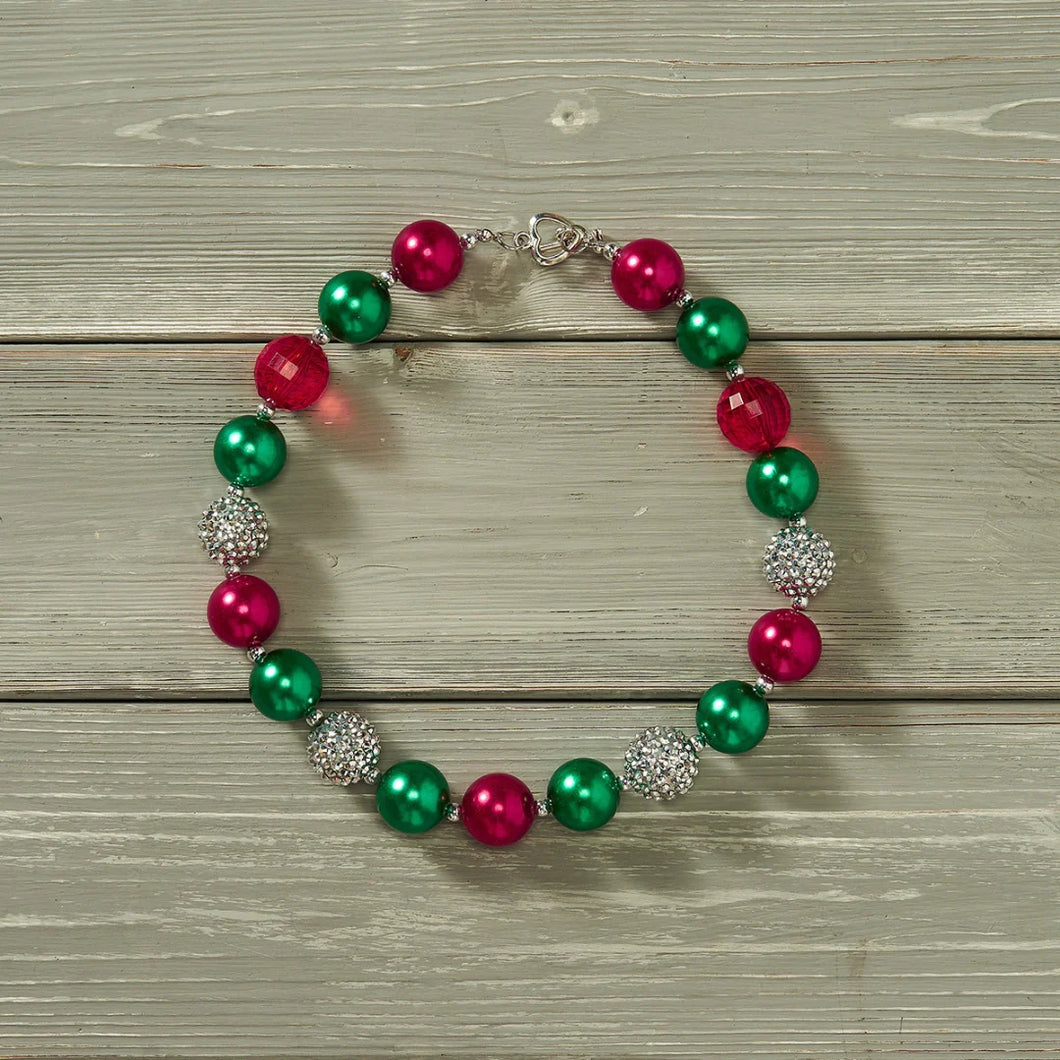 (Preorder) Christmas Family Bubble Gum Necklace by Pete + Lucy