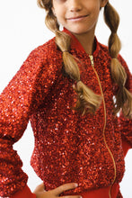 Load image into Gallery viewer, Red Sequin Jacket by Mila &amp; Rose

