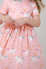 Load image into Gallery viewer, Sweet Dreams 3/4 Sleeve Twirl Dress by Mila &amp; Rose
