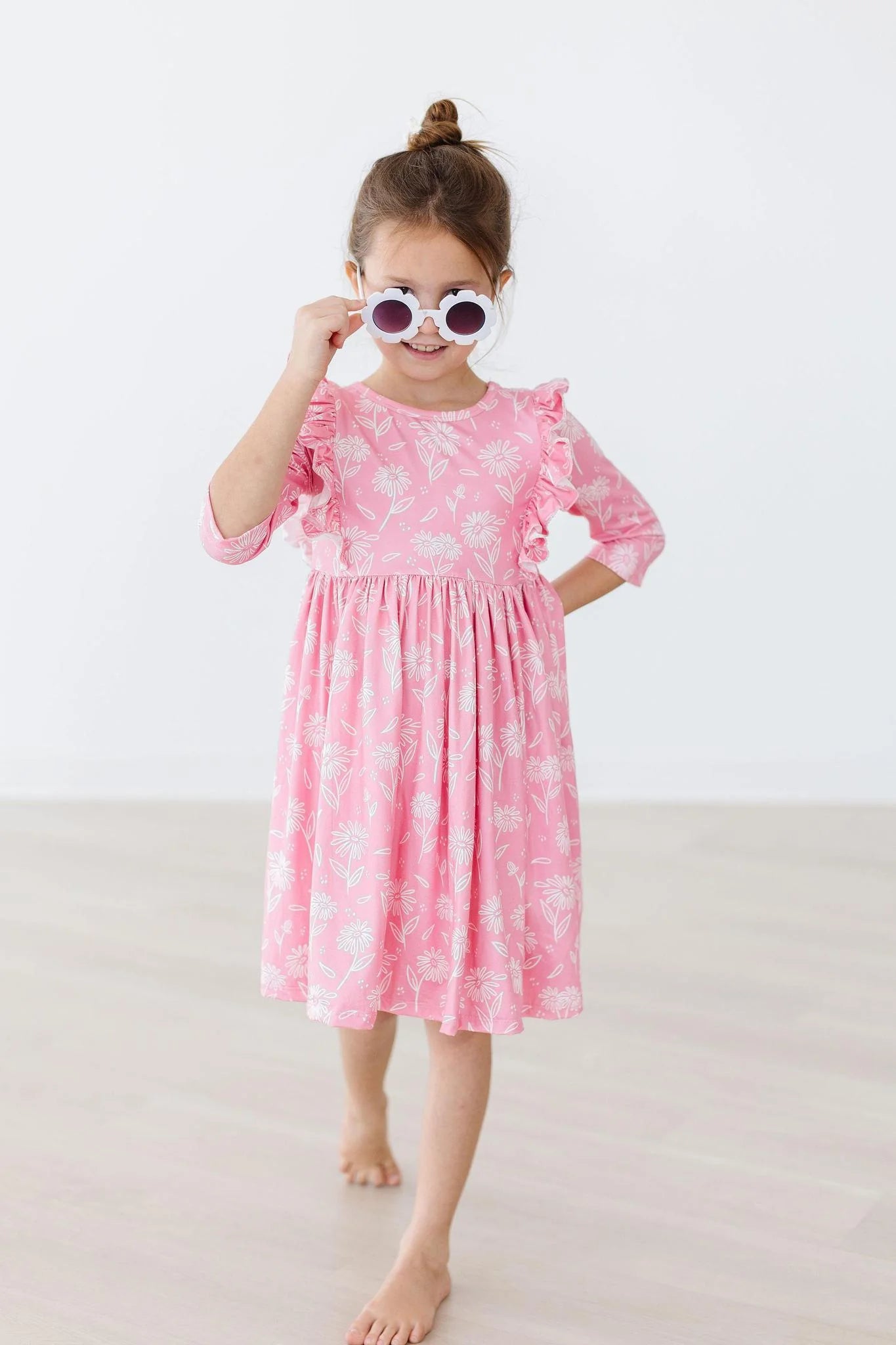 Dahlia Doodles Ruffle Twirl Dress by Mila & Rose