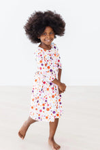 Load image into Gallery viewer, Watercolor Pebbles 3/4 Sleeve Pocket Twirl Dress by Mila &amp; Rose
