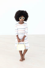 Load image into Gallery viewer, Fall Stripes 3/4 Sleeve Pocket Twirl Dress by Mila &amp; Rose
