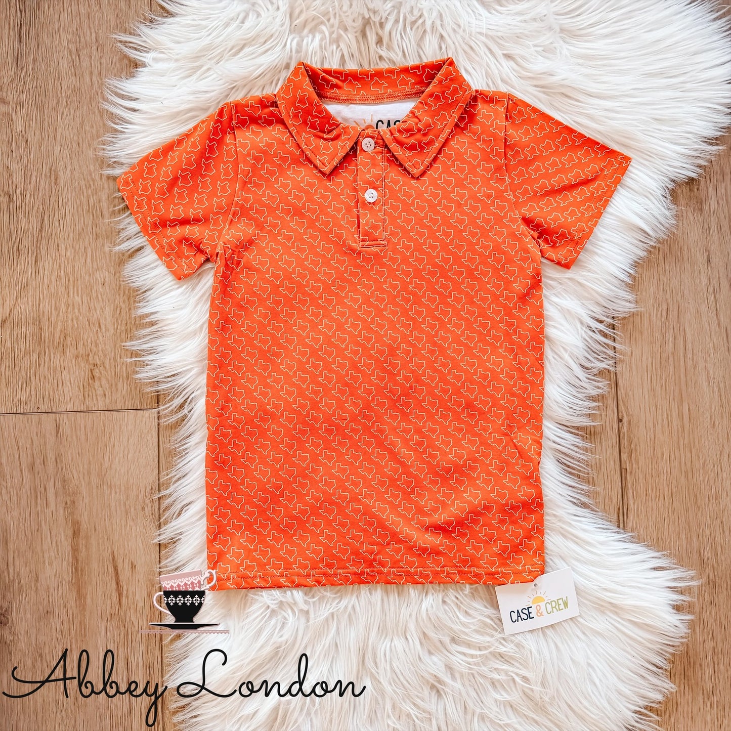 Texas Orange Polo by Case & Crew