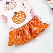 Load image into Gallery viewer, Pumpkin Spice &amp; Everything Nice Infant Romper by Okie &amp; Lou
