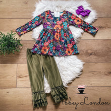 Load image into Gallery viewer, Embroidered Floral Pant Set by Wellie Kate
