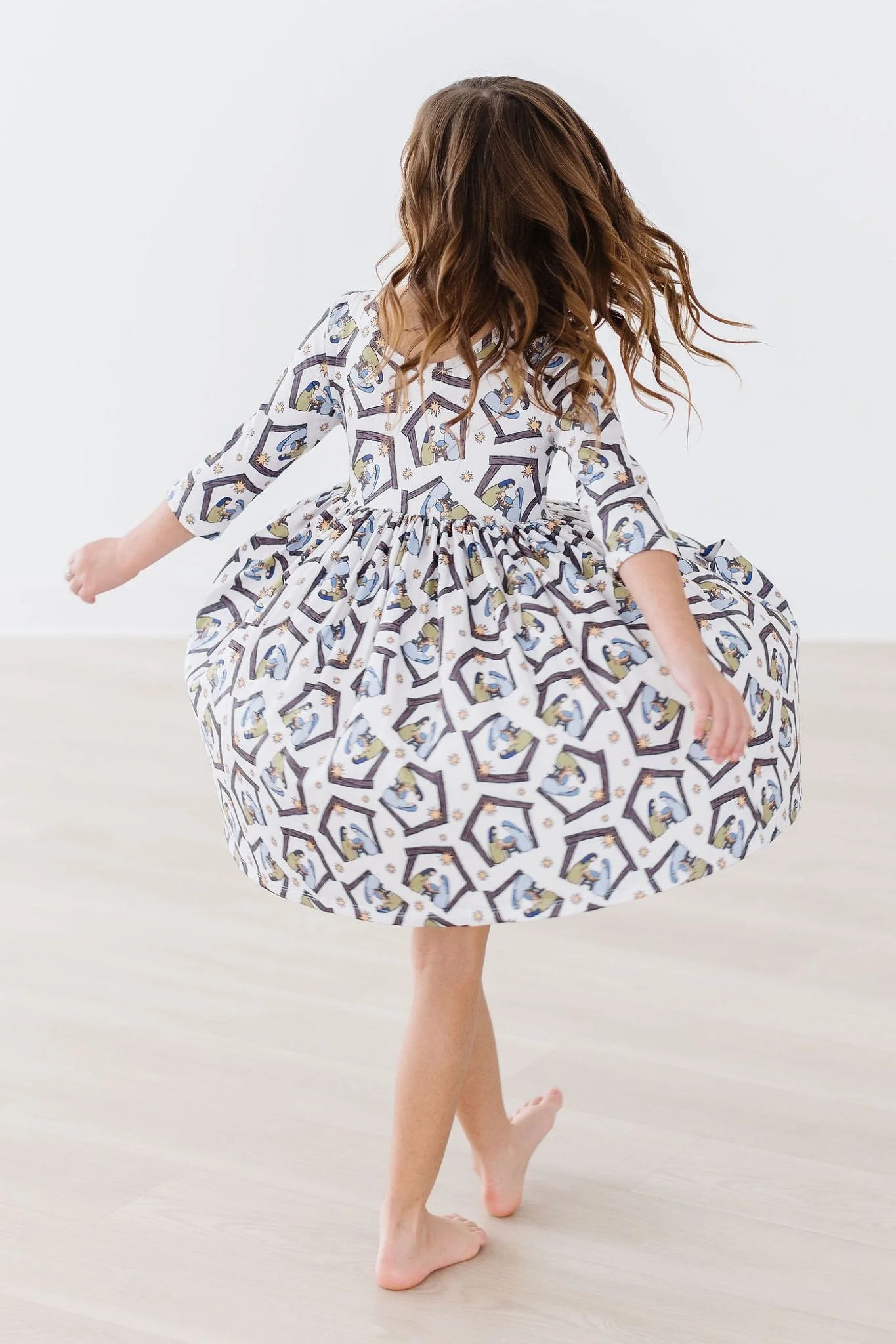 Nativity Pocket Twirl Dress by Mila & Rose