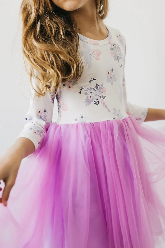 Lilac Unicorn Dream Tulle Dress by Mila & Rose