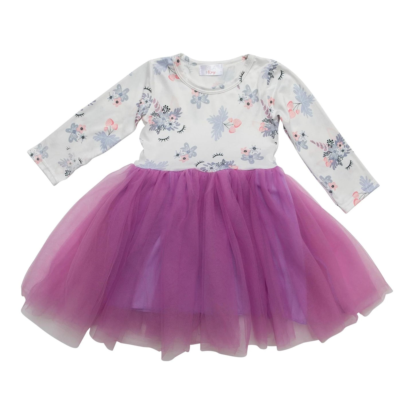 Lilac Unicorn Dream Tulle Dress by Mila & Rose