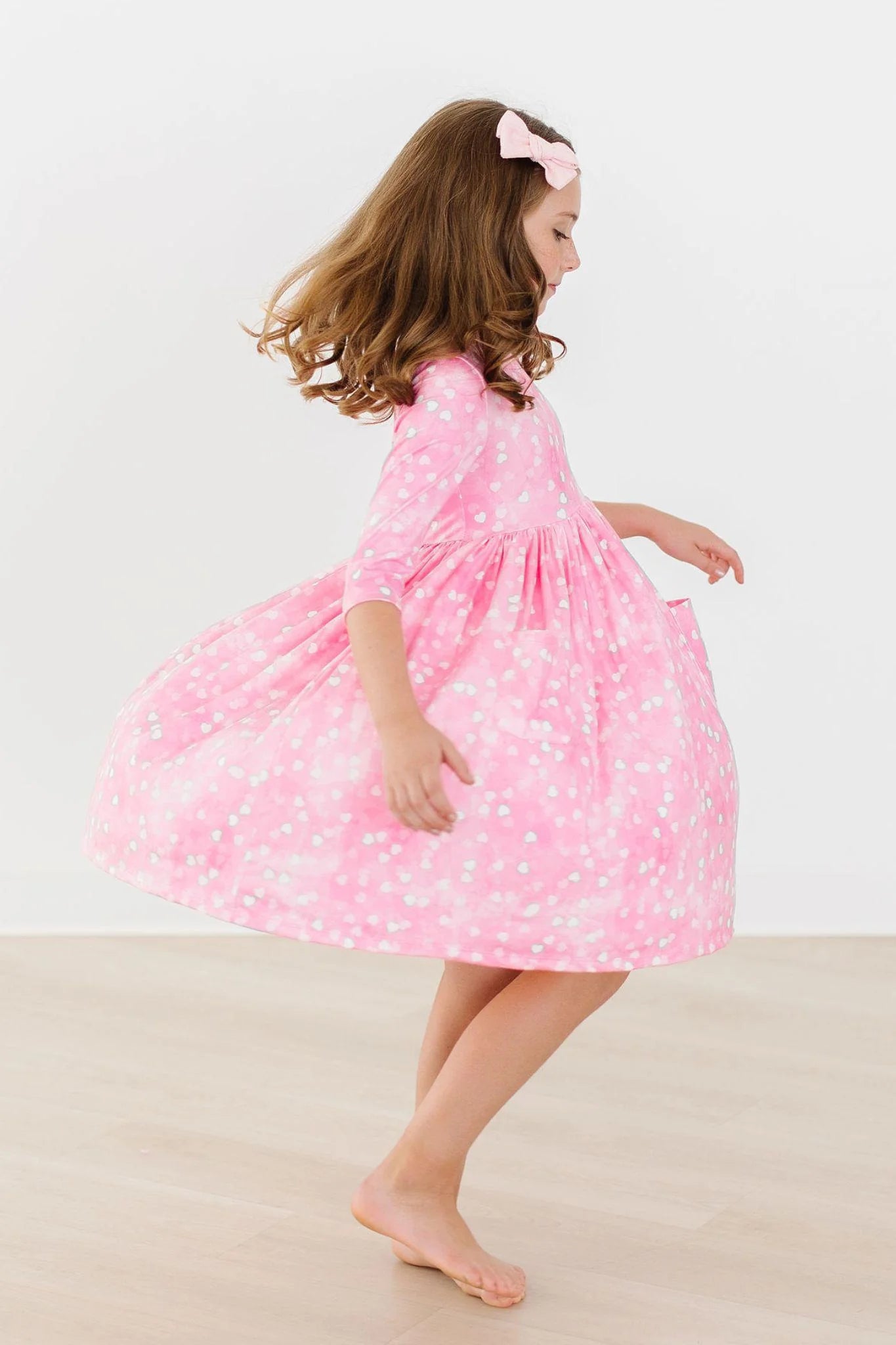 Shine Bright 3/4 Sleeve Pocket Twirl Dress by Mila & Rose