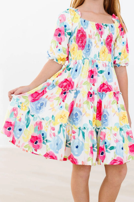 Rosie Smocked Ruffle Dress by Mila & Rose