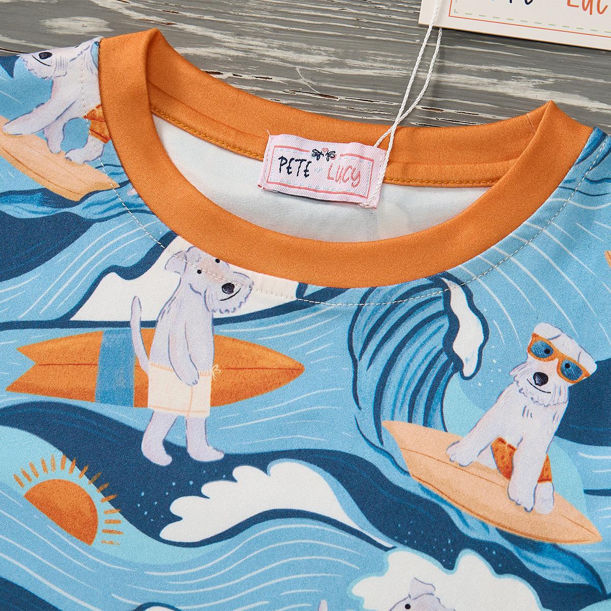 (Preorder) Surf’s Up Pup Loungewear Set by Pete + Lucy