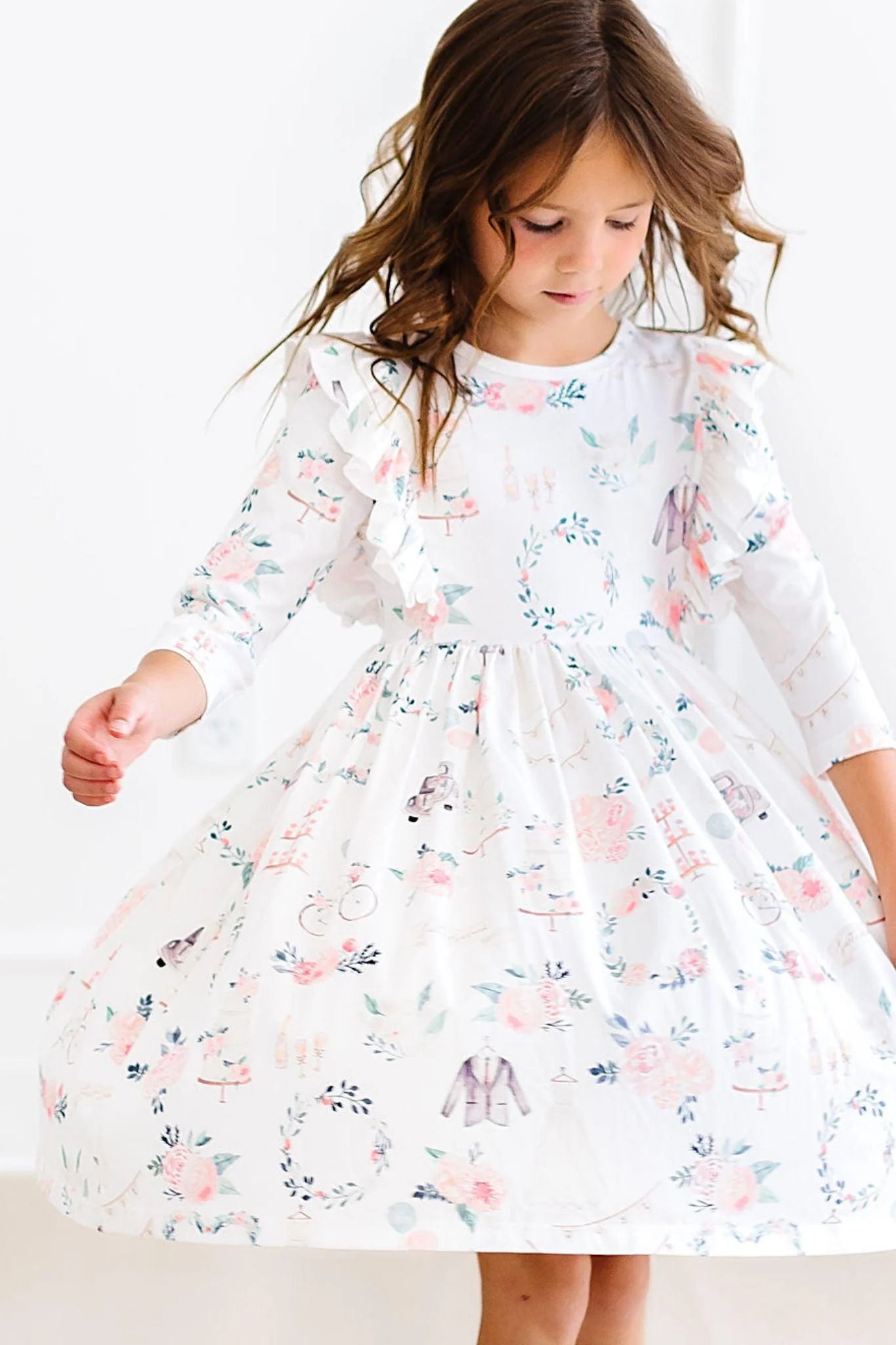 Flower Girl Ruffle Twirl Dress by Mila & Rose