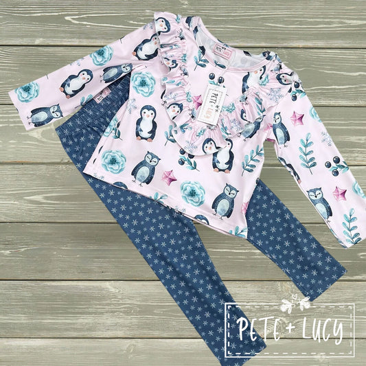 Penguin & Friends Pant Set by Pete + Lucy