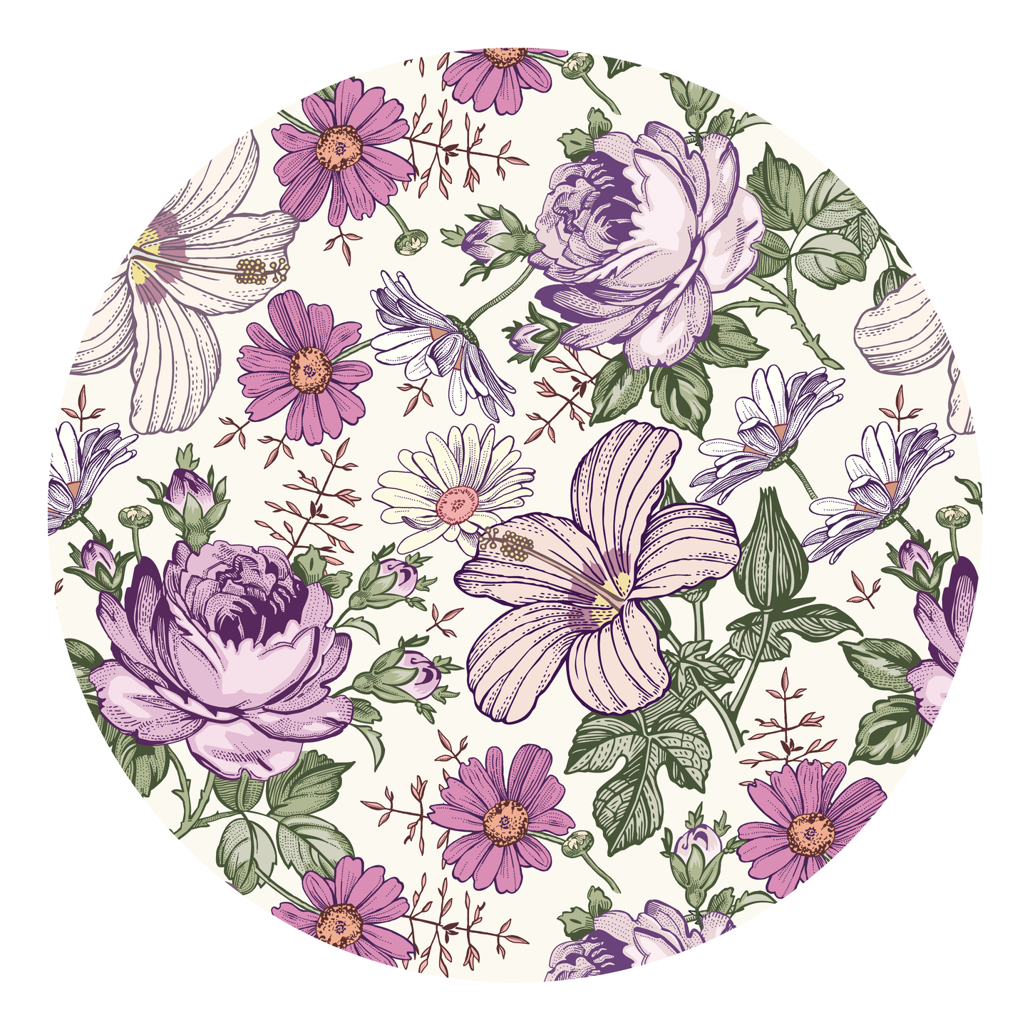 Lounge Twirl Dress | Vintage Violet Floral