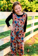 Load image into Gallery viewer, Harvest Flowers 2 Piece Overall Set by Wellie Kate
