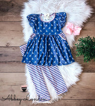 Load image into Gallery viewer, Navy Deer Pant Set by TwoCan
