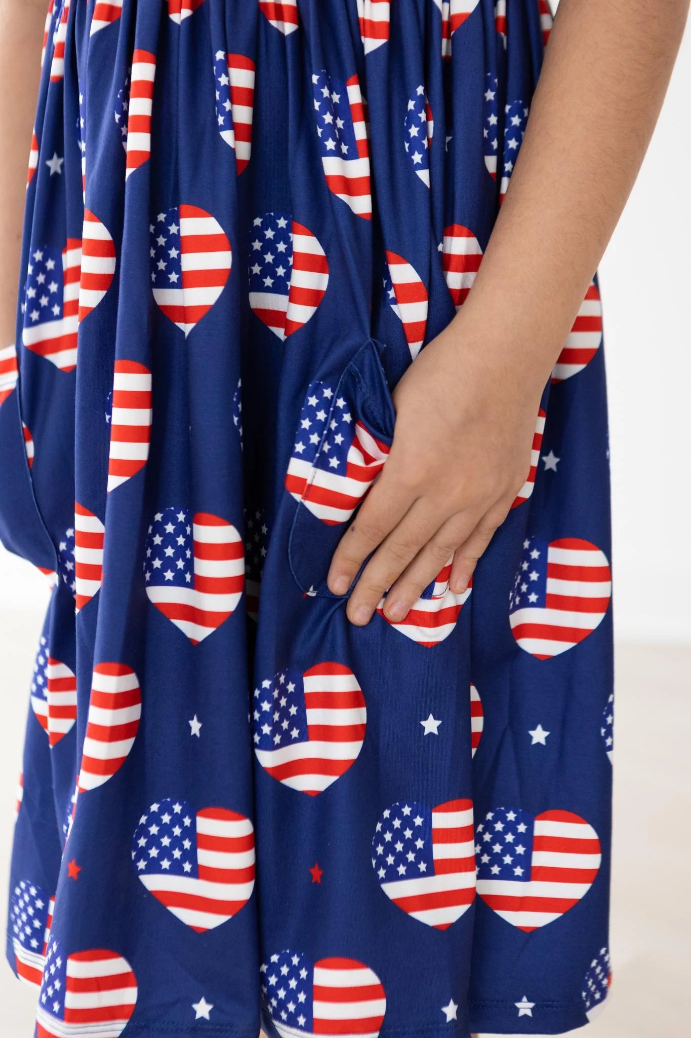 I Heart the USA Pocket Twirl Dress by Mila & Rose