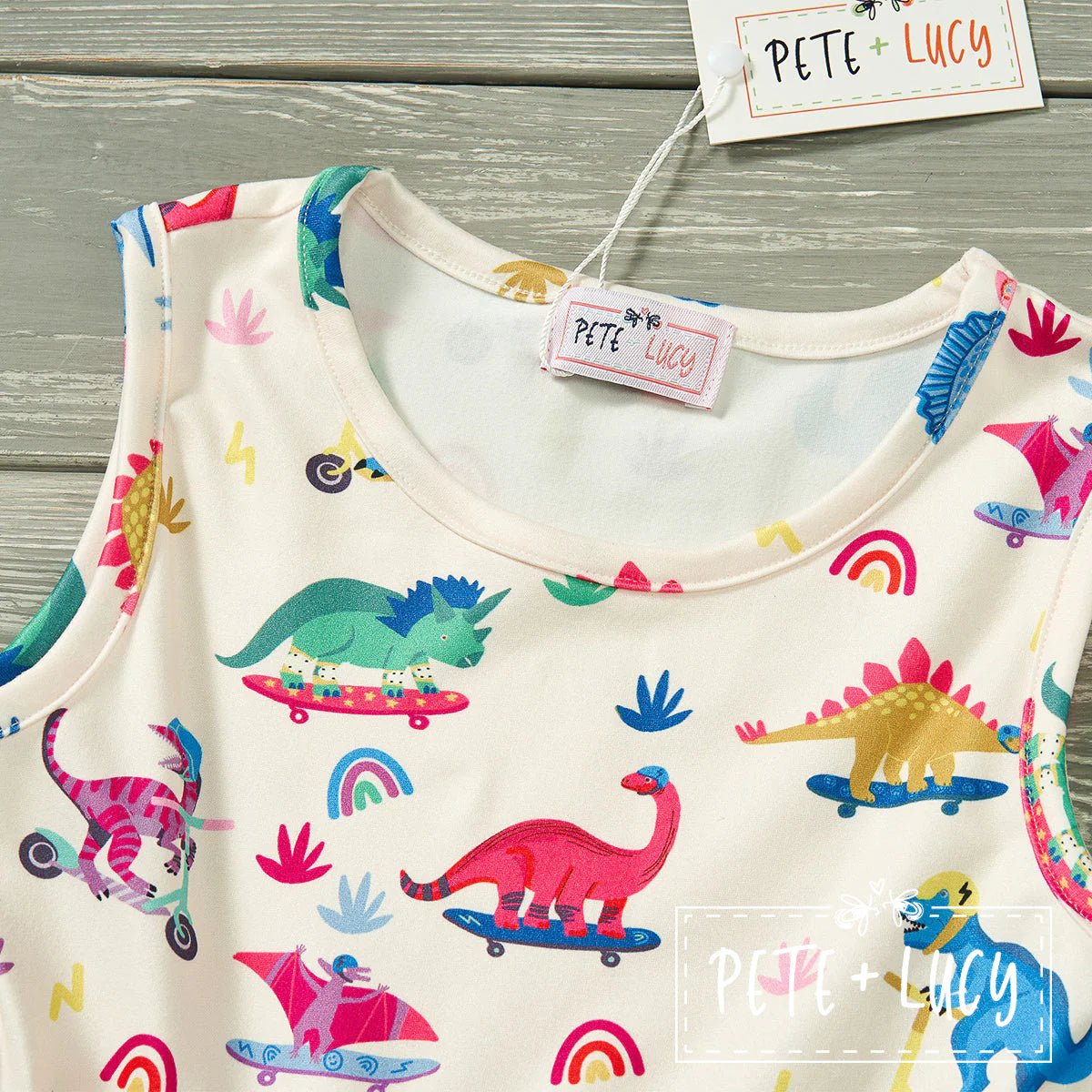 Dino Party Dress by Pete + Lucy