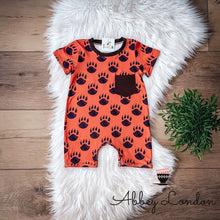 Load image into Gallery viewer, Paw Print Infant Romper by TwoCan
