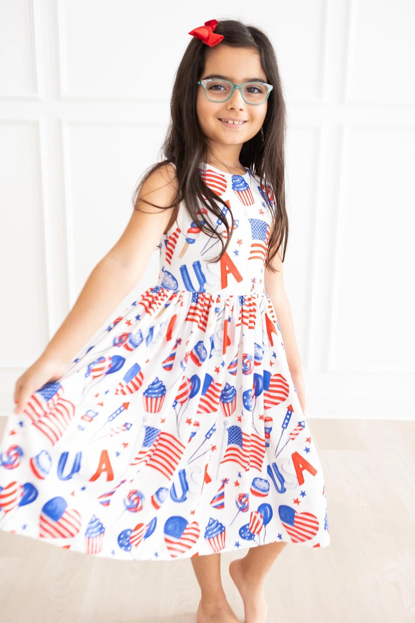 Party in the USA Tank Twirl Dress by Mila & Rose