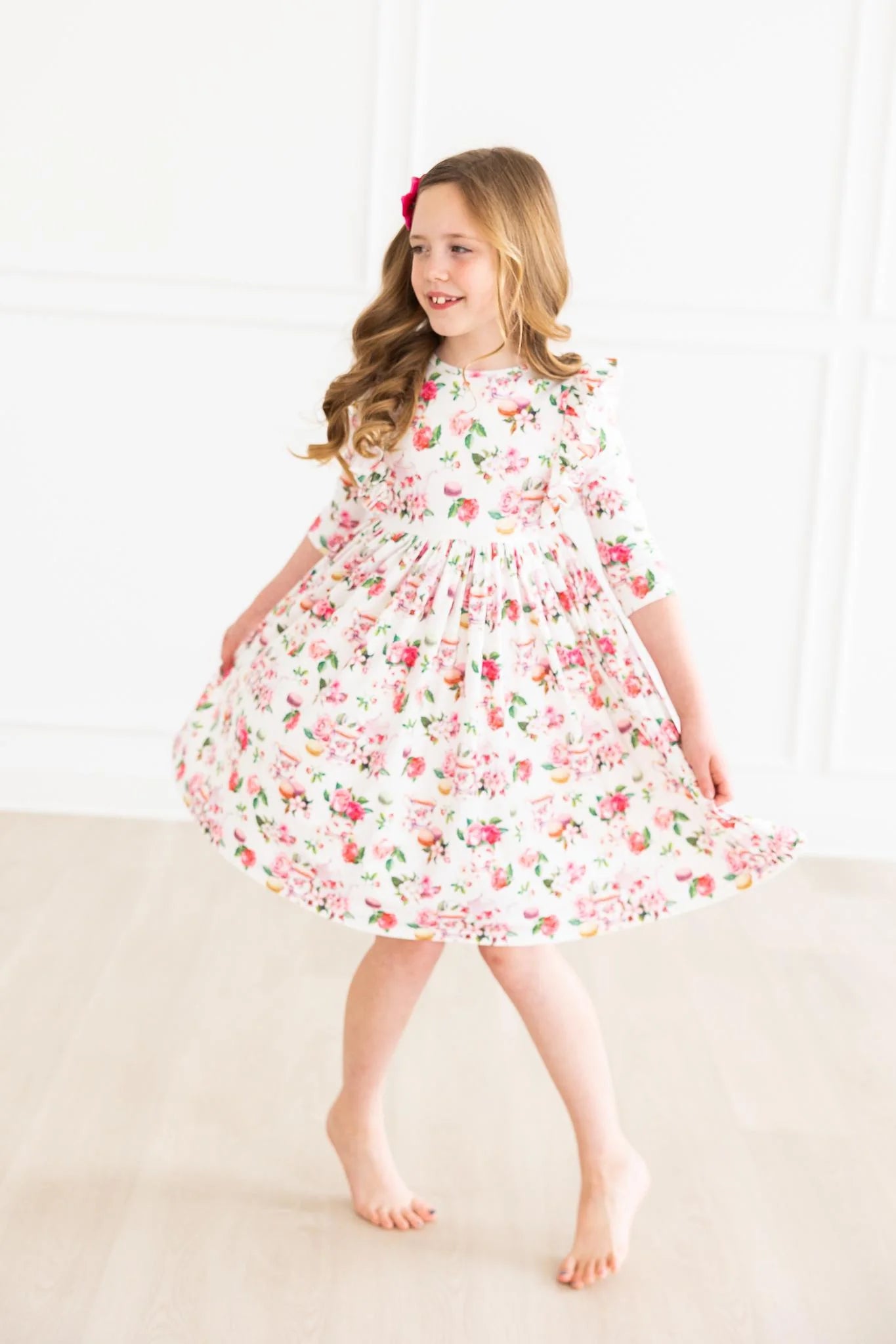 Macarons & Tea Ruffle Twirl Dress by Mila & Roses