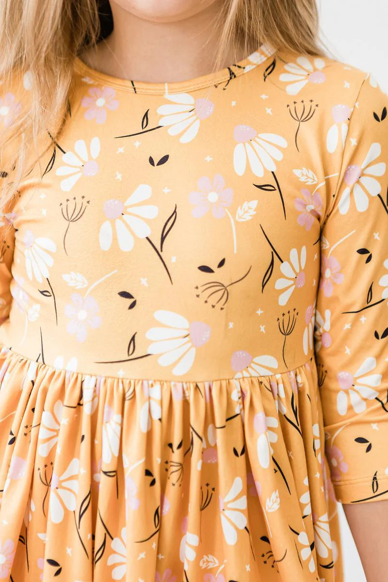 Dandelions in Fall Twirl Dress by Mila & Rose