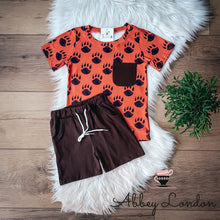 Load image into Gallery viewer, Paw Print Shorts Set by TwoCan
