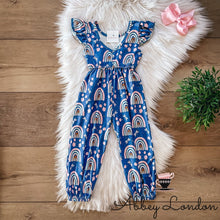 Load image into Gallery viewer, Rainbows &amp; Dragonflies Scoop Back Jumpsuit by TwoCan
