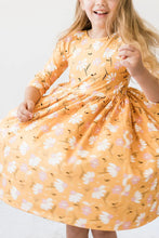 Load image into Gallery viewer, Dandelions in Fall Twirl Dress by Mila &amp; Rose
