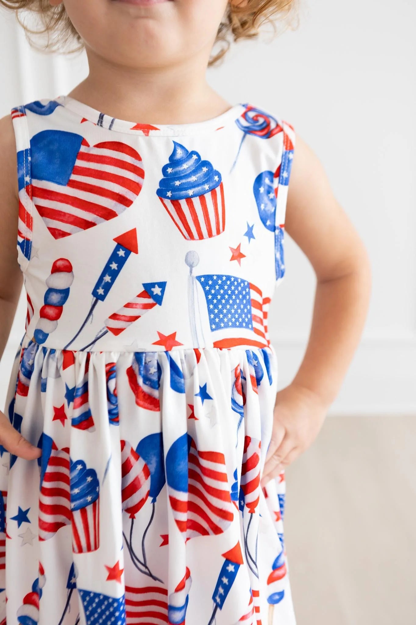 Party in the USA Tank Twirl Dress by Mila & Rose